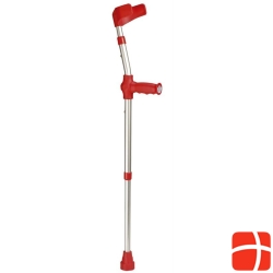 Ossenberg crutch kiddy alu / red soft grip 100kg pair 1