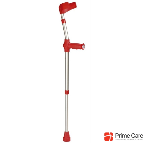 Ossenberg crutch kiddy alu / red soft grip 100kg pair 1