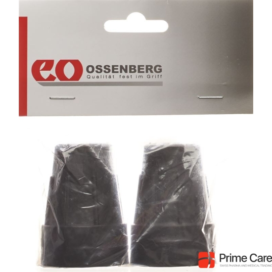 Ossenberg crutch capsule Pivoflex 19mm black one pair