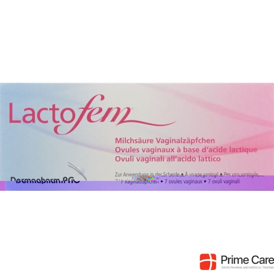 Lactofem lactic acid pessaries 7 pcs