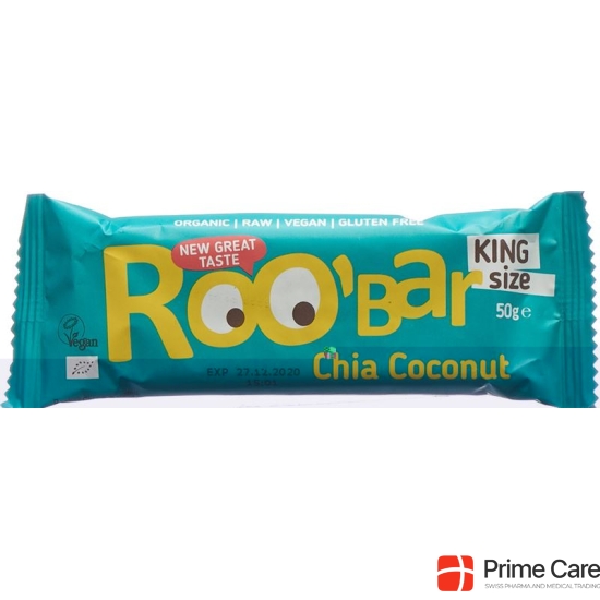 Roobar raw bar Chia Coconut 50g