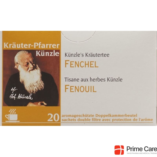 Herbal pastor Künzle Fencheltee Btl 20 pcs