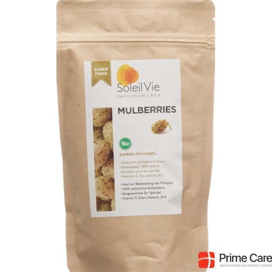 Soleil Vie white dried mulberries Bio 80 g