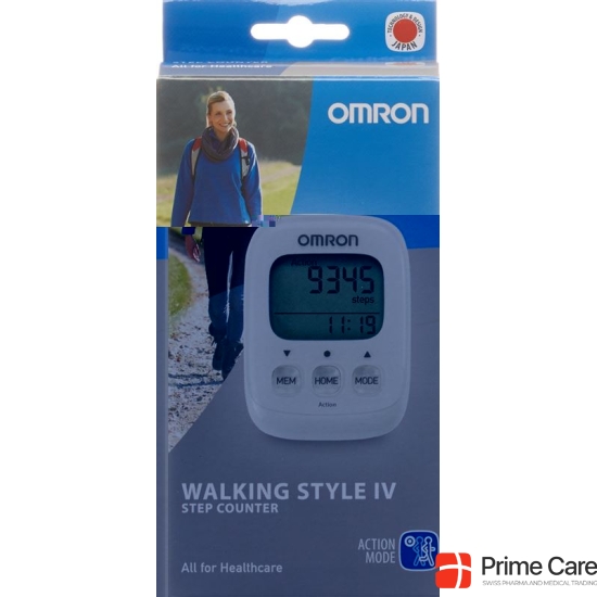 Omron Pedometer Walking Style IV white