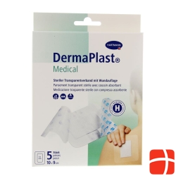 Dermaplast Medical transparent dressing 10x9cm 5 pcs