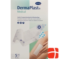 Dermaplast Medical transparent dressing 15x9cm 5 pcs