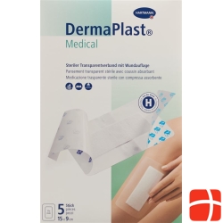 Dermaplast Medical transparent dressing 15x9cm 5 pcs