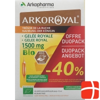 Royal jelly 1500mg Bio Duo 2 x 20 drinking ampoules