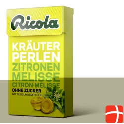 Ricola herbal candy beads Zitronenm without sugar Box 25 g