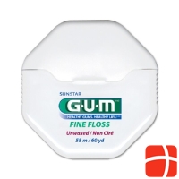 GUM SUNSTAR floss 55m fine unwaxed