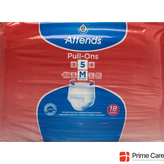 Attends Pull Ons 5 Pant M 18 pcs