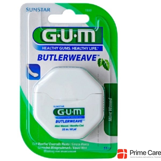 GUM WEAVE SUNSTAR floss 55m fine mint waxed