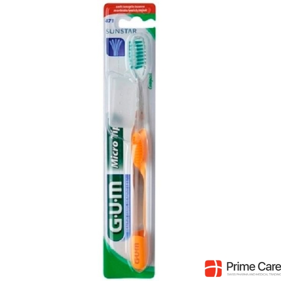 GUM SUNSTAR MICRO TIP toothbrush compact soft