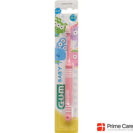 assorted GUM SUNSTAR baby toothbrush 0-2 years