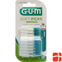 GUM SUNSTAR bristles Softpicks Large 40 pcs