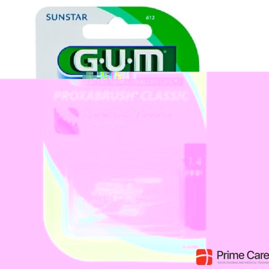 GUM SUNSTAR Proxabrush ISO 4 1.4mm cylindric refill pink 8 pcs