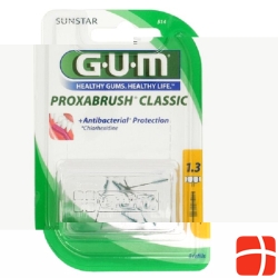 GUM SUNSTAR Proxabrush ISO 4 1.3mm conique refill yellow 8 pcs