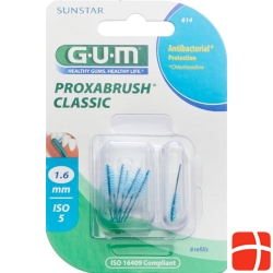 GUM SUNSTAR Proxabrush ISO 5 1.6mm conique refill blue 8 pcs