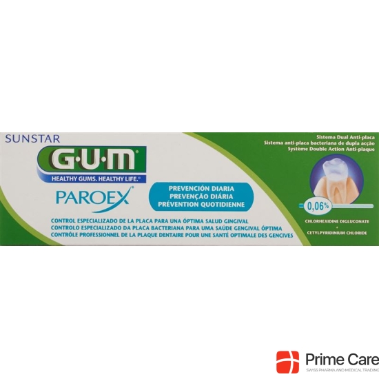 GUM SUNSTAR Paroex toothpaste chlorhexidine 0.06% to 75 ml