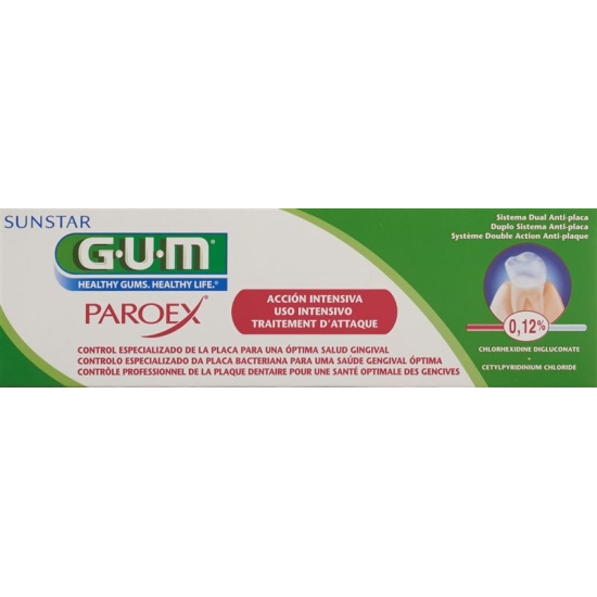 GUM SUNSTAR Paroex toothpaste of 0.12% chlorhexidine 75 ml