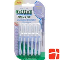 GUM SUNSTAR Proxabrush Trav-Ler ISO standard 0.6mm 1 cylindric purple 6 pcs