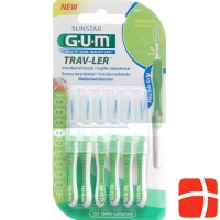 GUM SUNSTAR Proxabrush Trav-Ler ISO standard 1.1mm 3 conic green 6 pcs