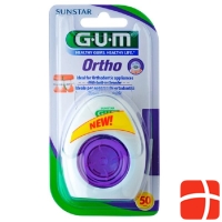 GUM SUNSTAR Ortho dental floss 3 in 1 50 pcs