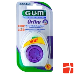 GUM SUNSTAR Ortho dental floss 3 in 1 50 pcs