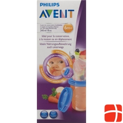 Avent Philips Via storage cup 240ml 5 cup lid 5