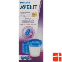 Avent Philips Via Storage cup 180ml 5 cups. 5 cover