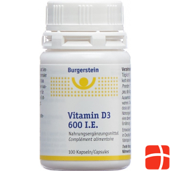 Burgerstein Vitamin D3 capsules 600 IE 100 pieces