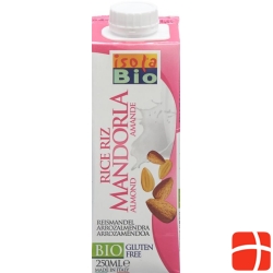 Isola Bio Mini almond rice milk Tetra 12:25 lt