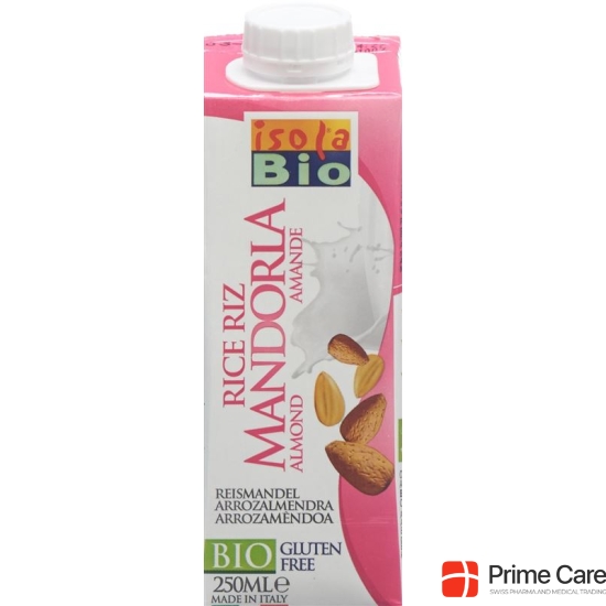 Isola Bio Mini almond rice milk Tetra 12:25 lt