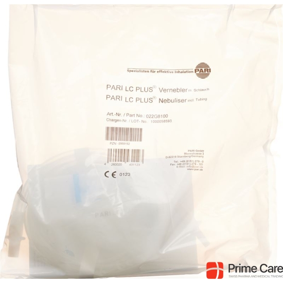 Pari LC Plus nebulizer with mouthpiece and air tube +/-