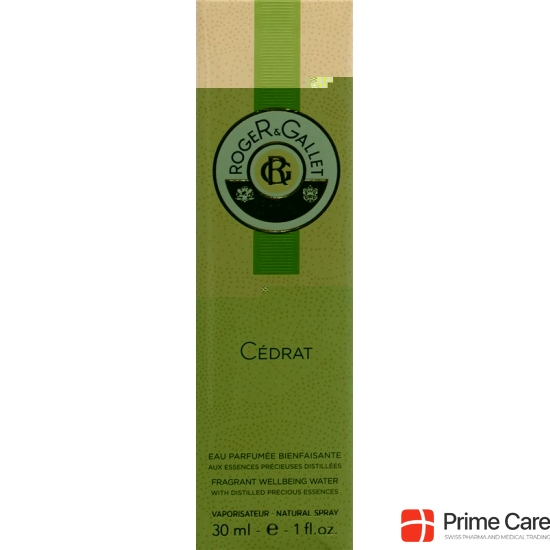 ROGER GALLET cédrat eau fraîche 30 ml buy online