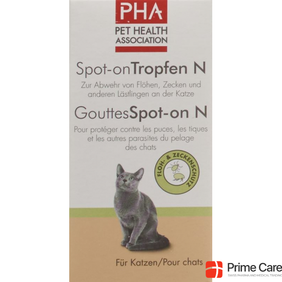 PHA spot-on drops of N for cats 3 Amp 1.5 ml
