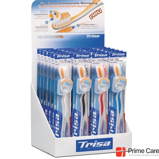 Trisa Pro interdental with head quiver display 24 pieces