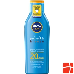 Nivea Sun Protect & Bronze Sun Lotion SPF 20 200 ml