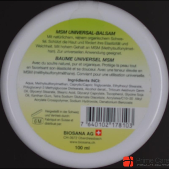 Biosana MSM Universal Balm 100 ml