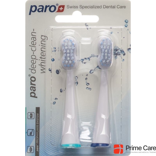 Paro Deep Clean toothbrush whitening spare sonic 2 pcs