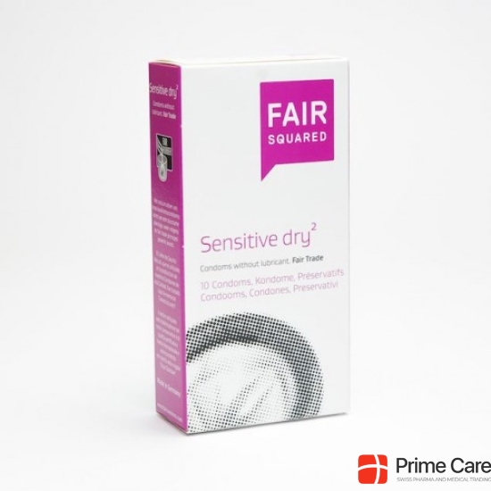 Fair Squared Condom Sensitive Dry vegan 10 pcs