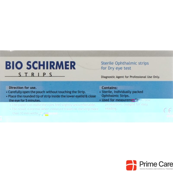 Schirmer strips Sterile Ophthalmic Strips 100 pcs