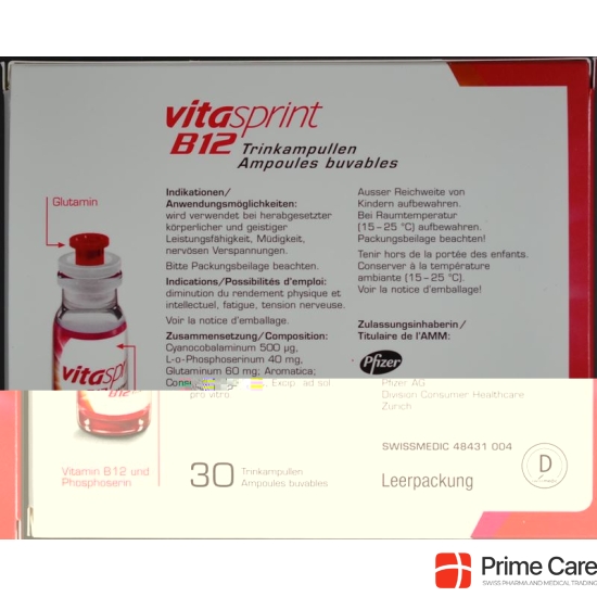 Vita Sprint B12 drinking Lös (D) 30 pcs