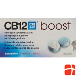 CB12 boost oral care gum Strong Mint 10 pcs