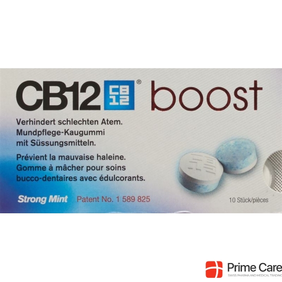 CB12 boost oral care gum Strong Mint 10 pcs