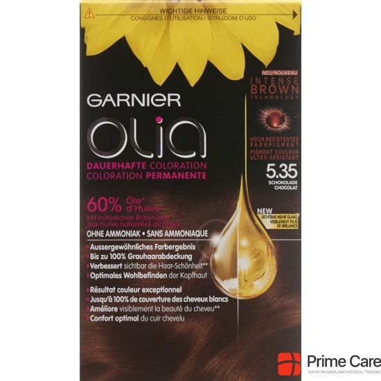 Olia Hair color Brown 5:35 Intense chocolate