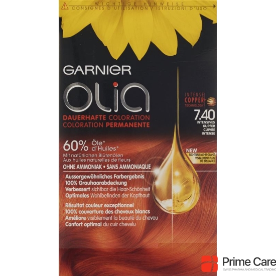 Olia Hair Color Intense copper 7:40