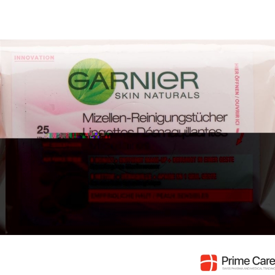 GARNIER Nat Micellar cleansing wipes 25 pcs