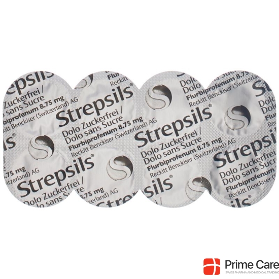 Strepsils Dolo Lutschtabl sugar-free orange-flavored 16 pcs