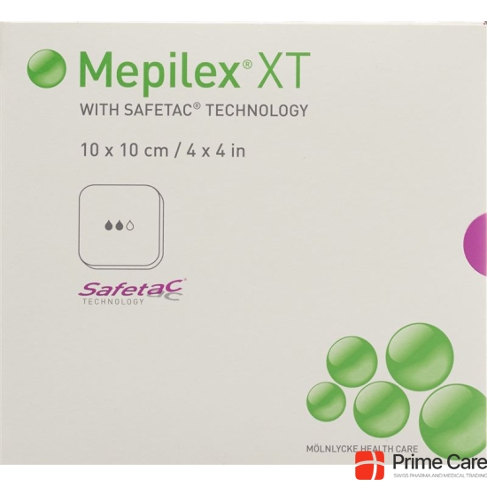 Mepilex Safetac XT 10x10cm sterile 5 pcs